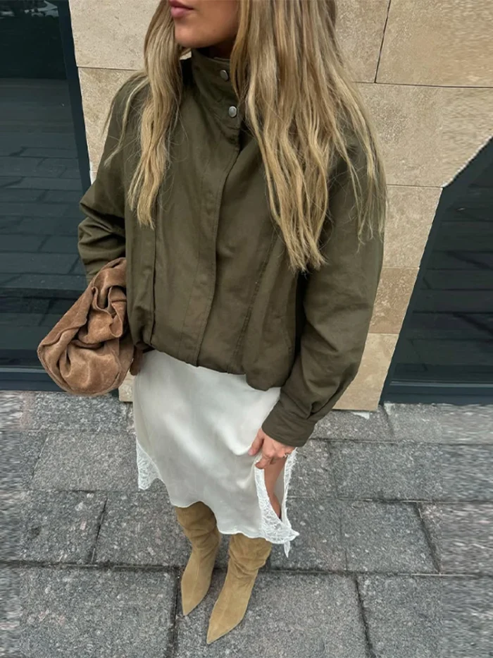 Women's Jackets Cropped Jacket - Image 5