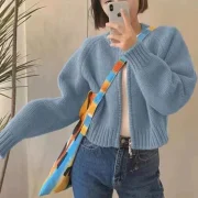 Fall Winter Knitting Cropped - Image 2