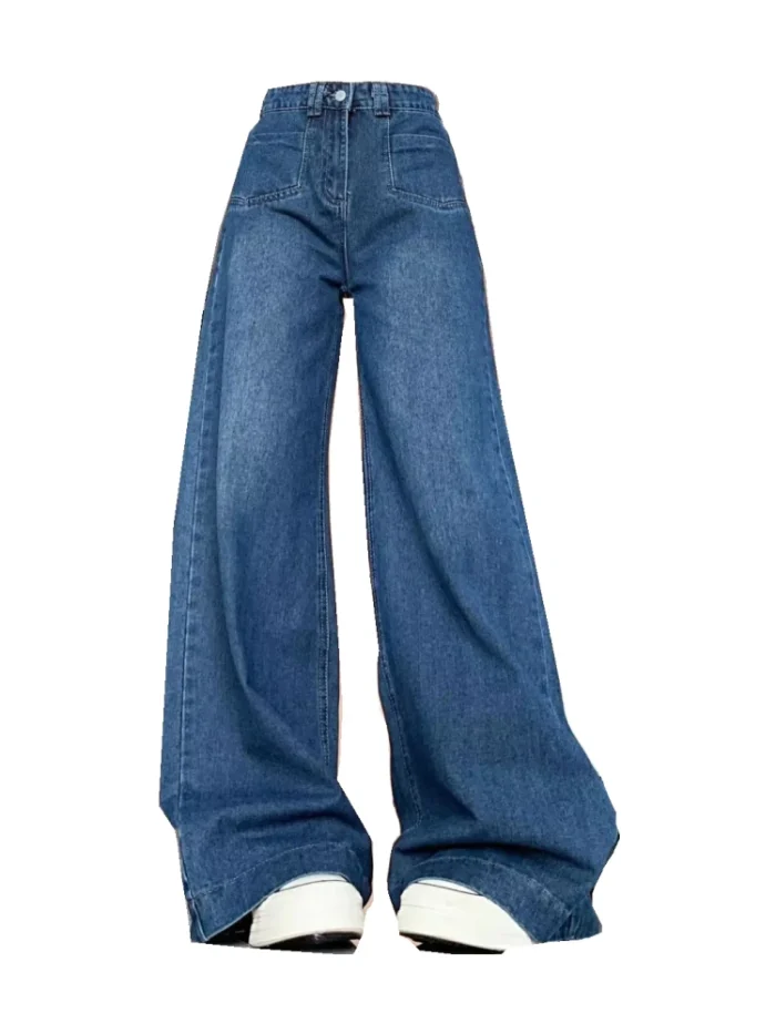 Women's Retro Minimalist Style Wide Legs - Image 1
