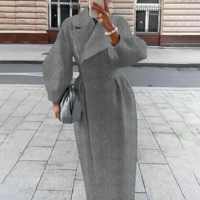 Solid-color Outerwear Lady - Image 3