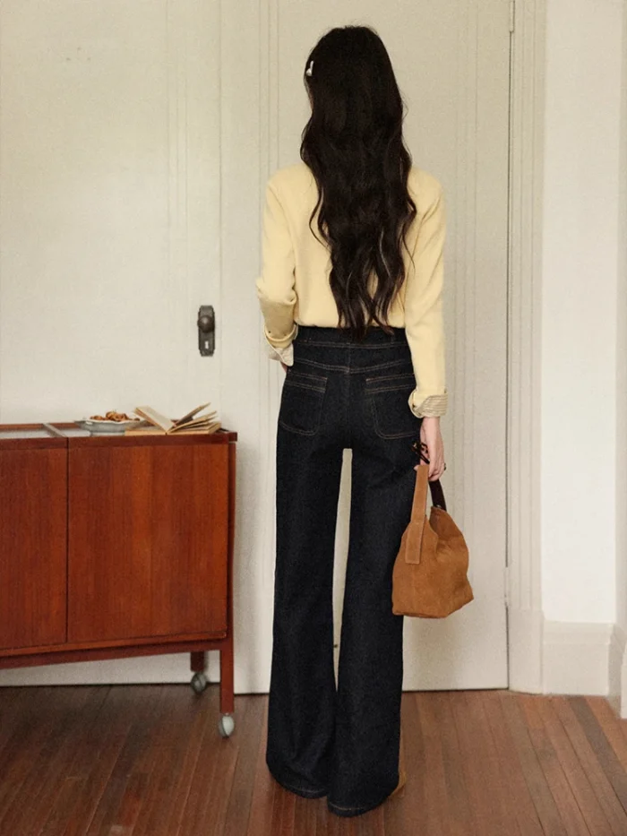 Women's Retro High Waisted Jeans - Image 6