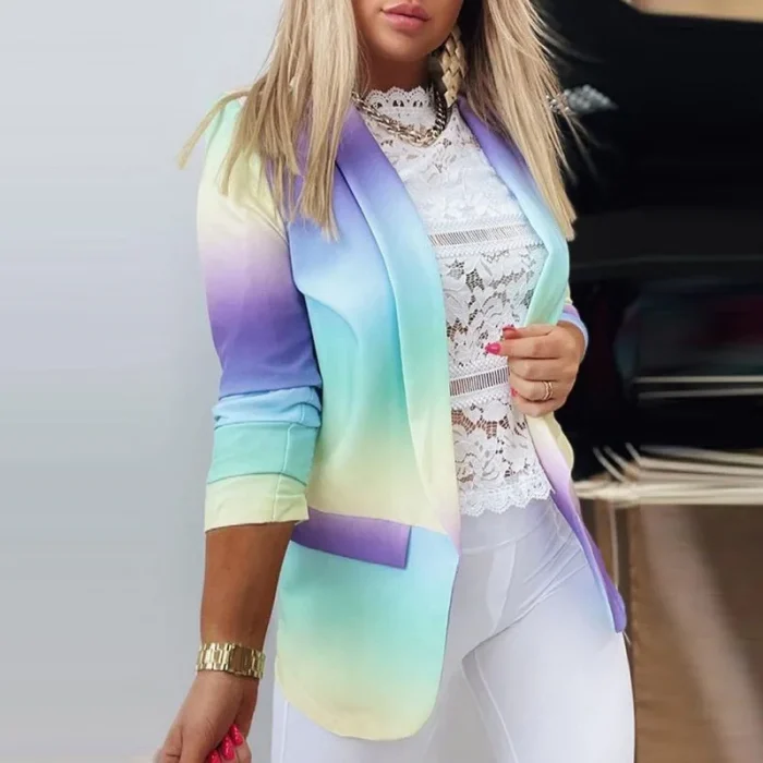Casual Long Sleeve Suit Outerwear - Image 6