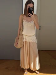 Elegant Stain Lace Tank Women - Image 2