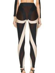 DEAT 2025 Autumn Fashion Contrast Color Patchwork Design Pants - Image 3