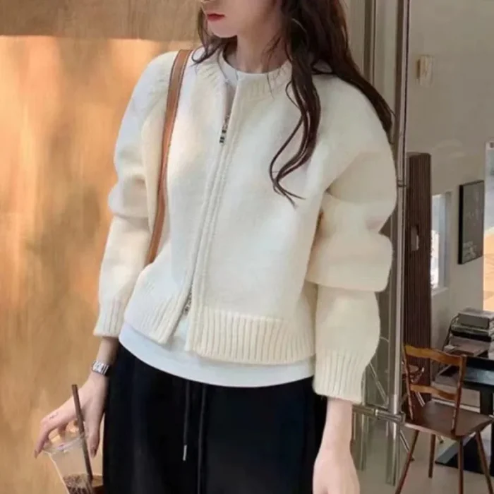 Fall Winter Knitting Cropped - Image 6
